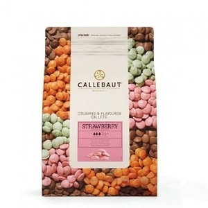 Шоколад со вкусом клубники Callebaut 2,5 кг